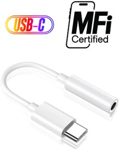 Headphone Jack Converter USB Type C to 3.5mm Female Aux Adapter Compatible for Iphone 15 and all USB Type C Devics