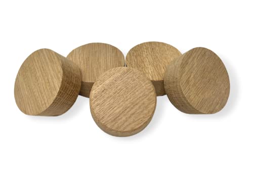 Balsam Point Workshop 2-Inch American White Oak Wood Bourbon Wine Barrel Cask Keg Bung Plug - Great for Home Brewers, Distillers, Wine Enthusiasts (5-Pack) - Image 1