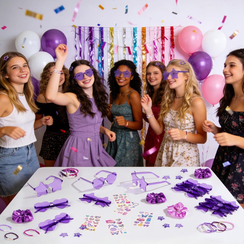 Vanblue 100 Pcs Kpop Party favors Popular Singer Party Friendship Gifts Set Birthday Decorations Supplies, Star Sunglasses Goodie Bag Stuffers Gift for Girl Women 80s Y2K Kpop Disco Fans - Image 5
