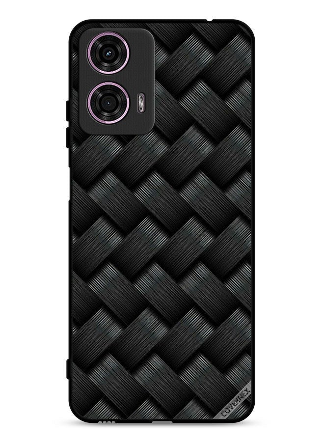Covernex Motorola Moto G24 4G Protective Case Cover Dark Stripes Pattern  - Image 1