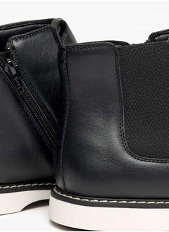 LBL by Shoexpress Men Solid Chelsea Boots with Gusset Detail and Zip Closure  - Image 5