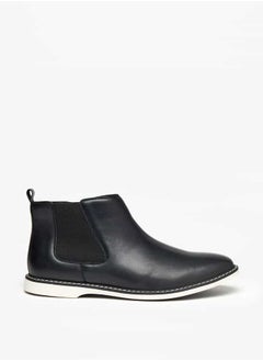 LBL by Shoexpress Men Solid Chelsea Boots with Gusset Detail and Zip Closure  - Image 3