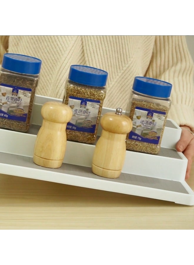Loquat 3-Layer Spice Rack White 15.5x3.5x9.5inch - Image 4