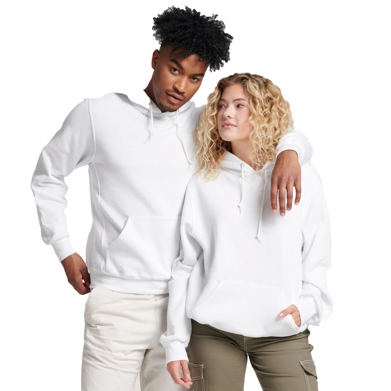 Russell Athletic Dri-Power Fleece Pullover Hood - White - Large - Image 1