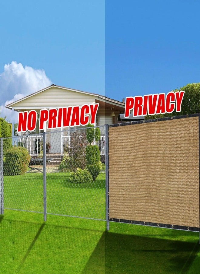 BADAO Sand 5FT X 50FT Outdoor Privacy Screen Fence & Mesh Shade Net Cover, Ideal for Garden and Backyard - Enhances Privacy for Fencing & Chain Link, Perfect for Patio Privacy Wall, Slats，Freestanding - Image 5