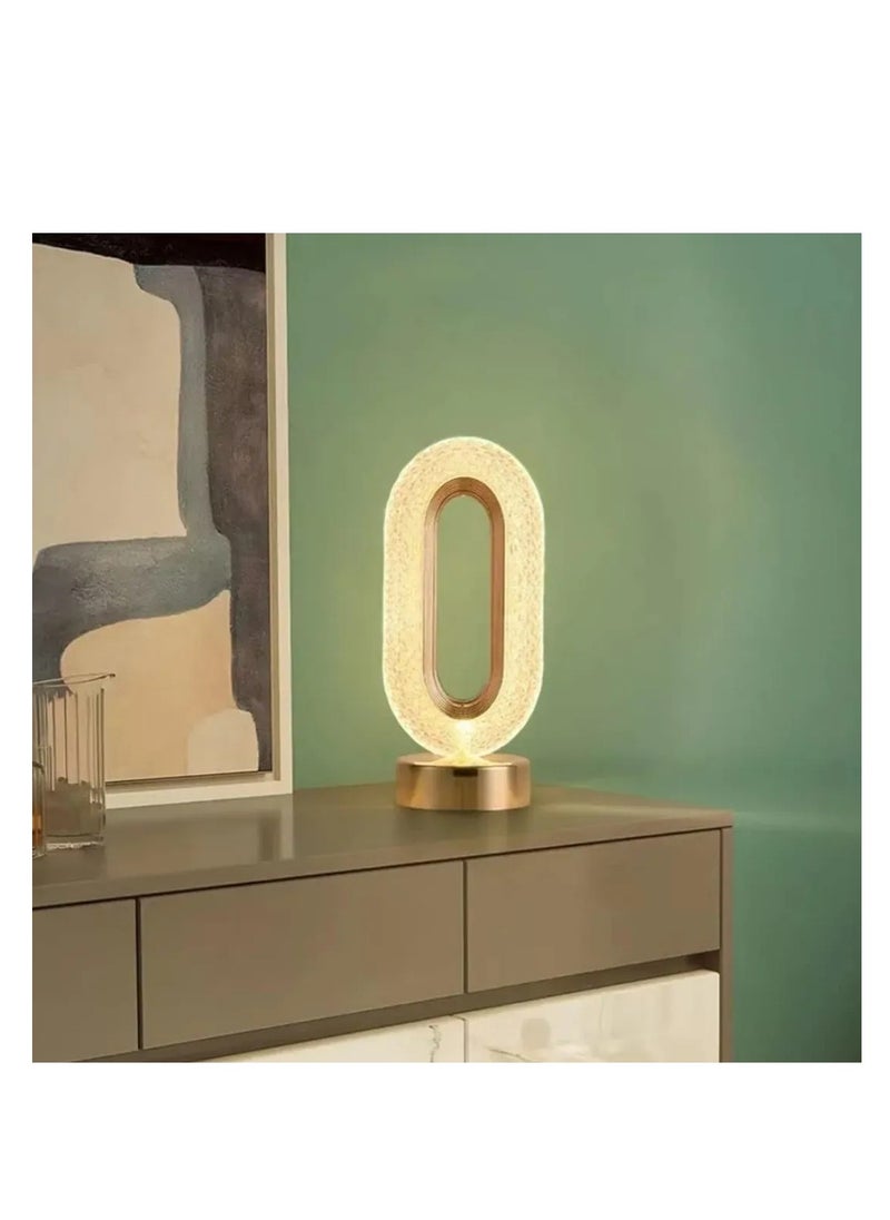 Generic - Touch Control Crystal Table Desk Lamp, 3-Way Dimmable Light, USB Rechargeable Crystal Diamond Table Lamp, Exquisite Night Stand Light Lamp Beside Lamp for Bedroom Living Room, Decorative Desk Lamp - Image 1