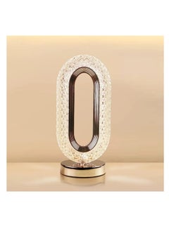 Touch Control Crystal Table Desk Lamp, 3-Way Dimmable Light, USB Rechargeable Crystal Diamond Table Lamp, Exquisite Night Stand Light Lamp Beside Lamp for Bedroom Living Room, Decorative Desk Lamp