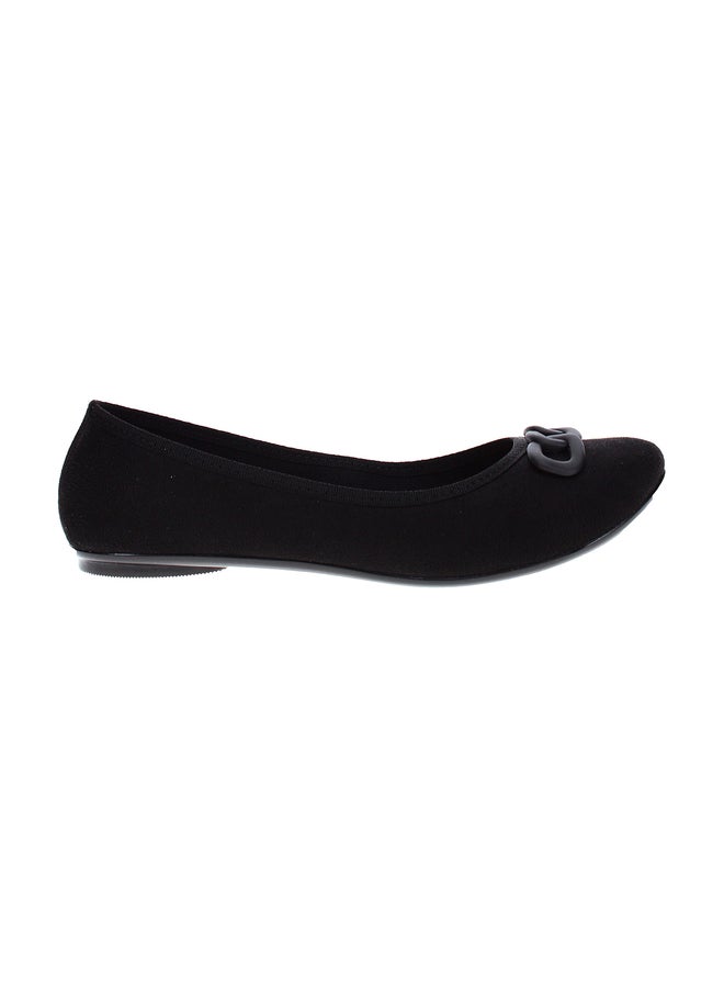 MOLECA Pointed Toe Flat Ballerinas with Bow Detail - Image 2