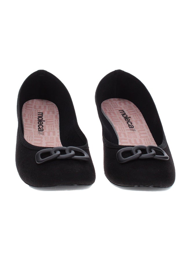 MOLECA Pointed Toe Flat Ballerinas with Bow Detail - Image 4