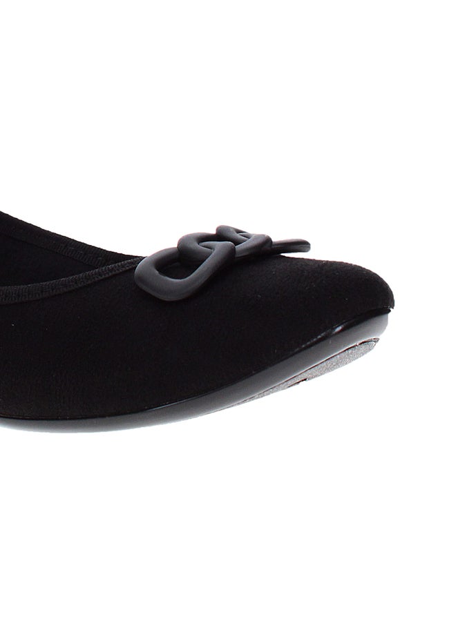 MOLECA Pointed Toe Flat Ballerinas with Bow Detail - Image 5