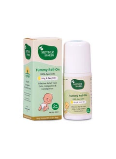 Mother Sparsh Tummy Roll On For Baby, Colic Relief, Constipation And Indigestion With Hing & Saunf | 100% Ayurvedic - 40Ml  - Image 1