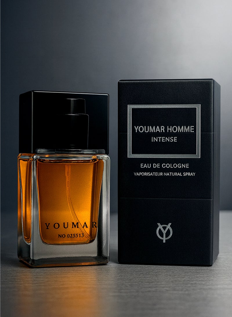 YOUMAR Best Perfume for Men – Youmar Collection homme intense No. 5513 | Luxury Perfume for Men with | Amber, Vanilla, iris & Violet Notes | Long Lasting Men Perfume 25ml - Image 3