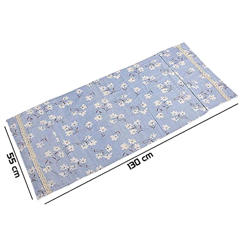 Zeinwap Refrigerator Cover Top With Pockets Anti-Dust Proof Cotton Cover 130 × 55 CM (Blue, Pack of 1) - Image 5