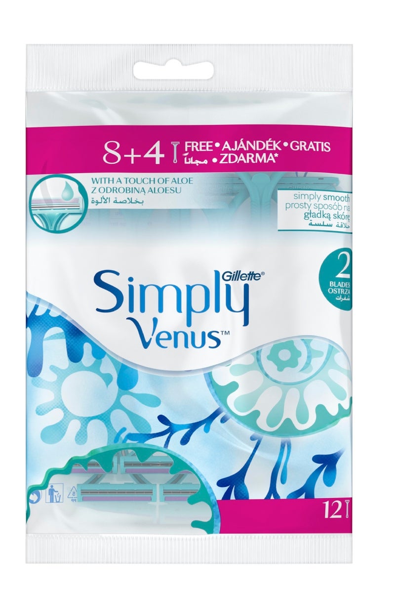 Gillette شفرة جيليت ببساطة فينوس 8+4