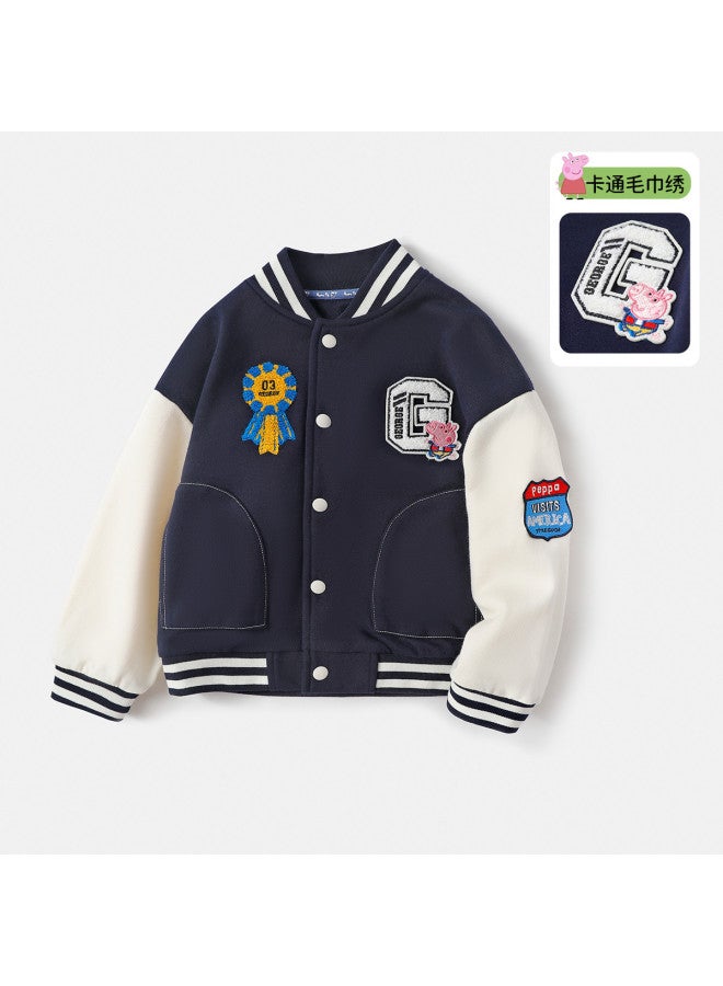 peppa Pig Spring Unisex Kids' Baseball Jacket - Versatile & Comfortable Baby Outerwear - Image 2