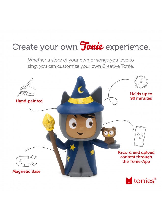 Tonies Tonies Wizard Creative Audio Character - Record and Upload up to 90 Minutes of Your Own Stories and Songs  - Image 2