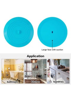 Cuttte Silicone Bathtub Stopper, 6 Inches Large Drain Stopper, Flat Suction Drain Cover, Tub Stopper Drain Plug for Kitchen, Bathtub and Laundry  - Image 4
