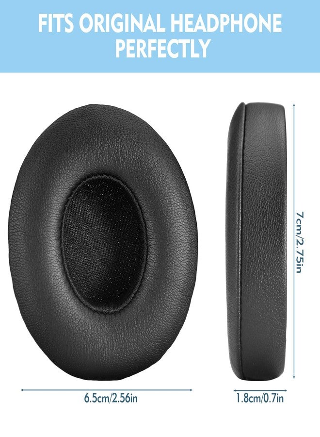 Tedux 2Pcs Beats Solo 2 & 3 Earpad Replacement, Soft and Durable Beats Replacement Ear Pads, Beats Headphones Replacement Cushion with Premium Thicker Memory Foam - Image 2