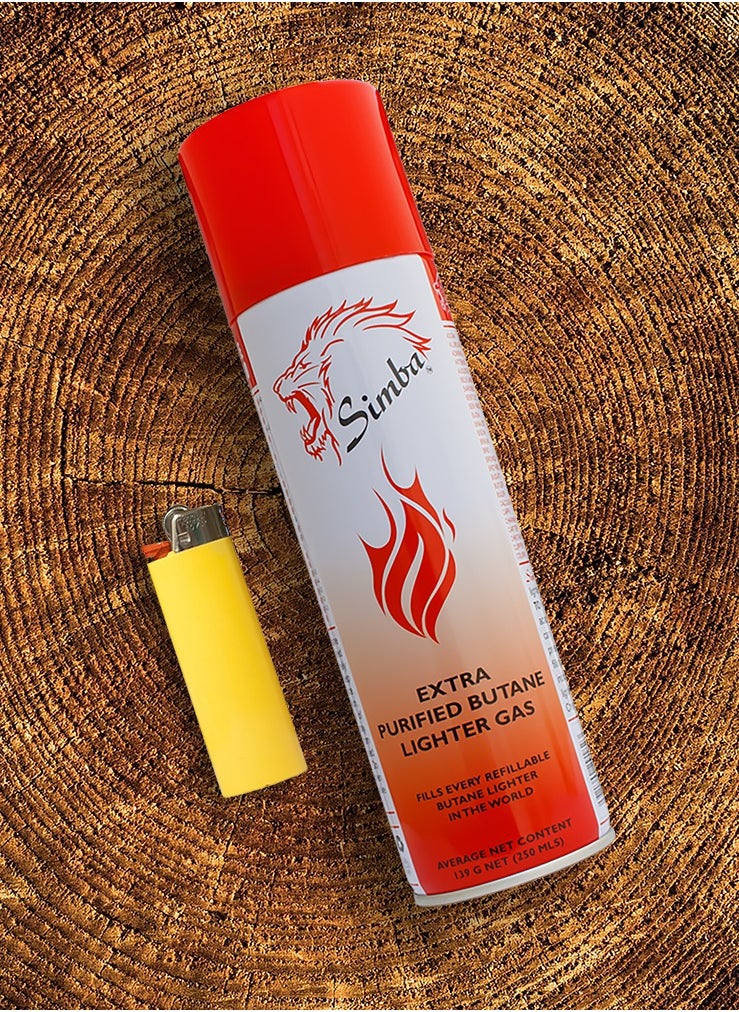 Simba 6-Piece Extra Purified Butane Lighter Gas 250ml  - Image 3