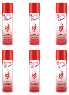 Simba 6-Piece Extra Purified Butane Lighter Gas 250ml  - Image 1