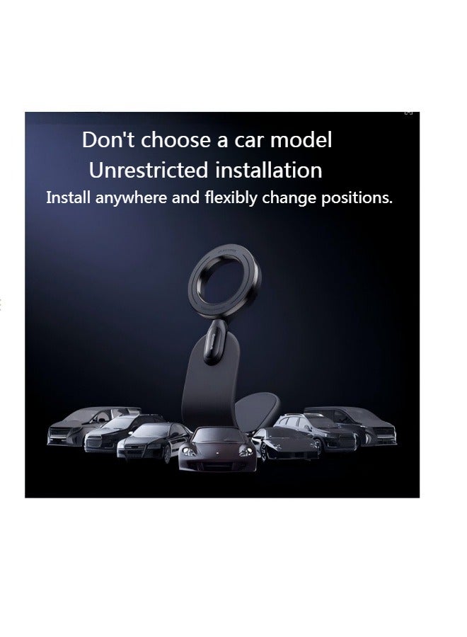 Wireless magnetic car phone holder black  - Image 3