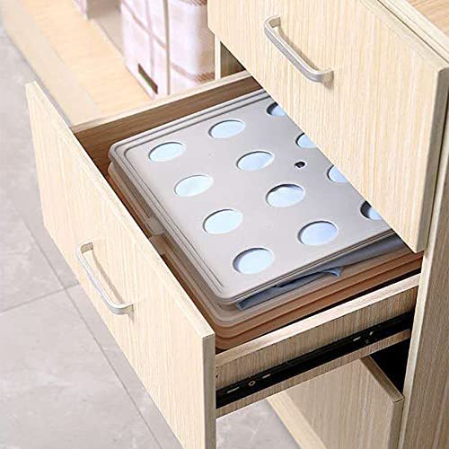 mechdel Cloth Tray Wardrobe Organizer Cabinet Folding Board for Shirts TShirt Jeans Storage Rack Closet Tray Small 10PCS Set Grey - Image 3
