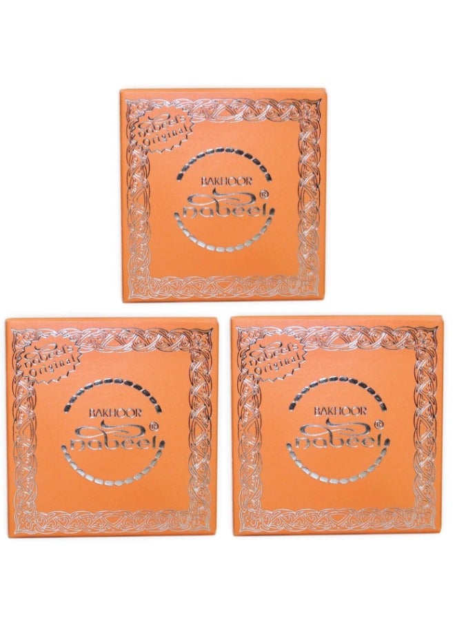 Nabeel 3 Pcs Nabeel Bakhoor Oriental-Woody Incense  40 Grams - Image 1