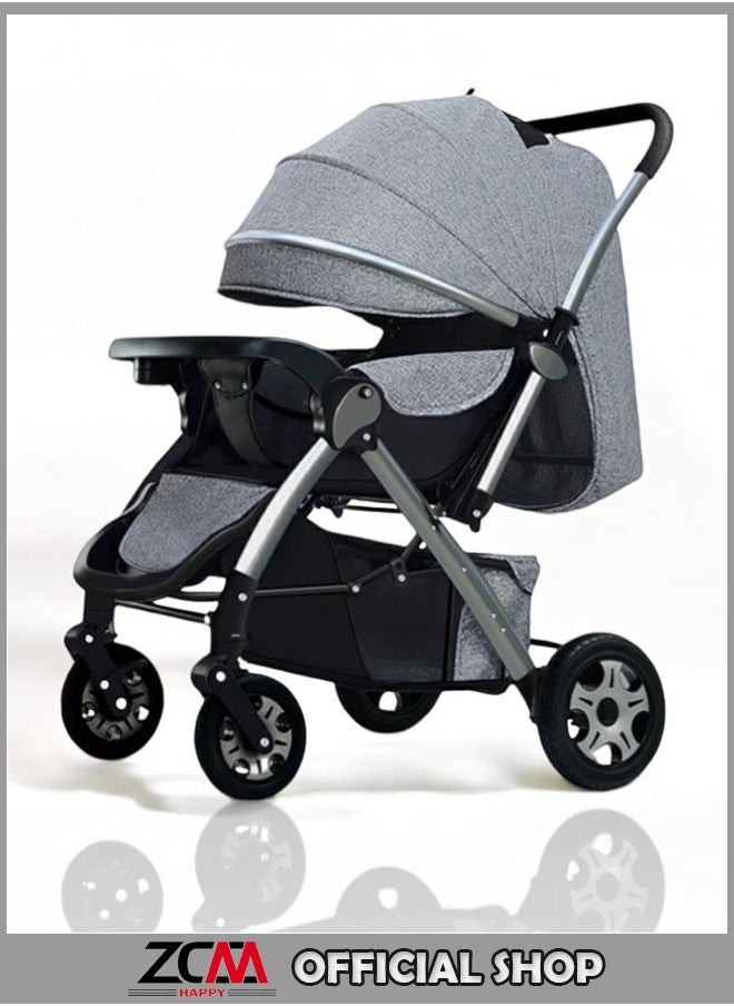 Deluxe Foldable Baby Stroller - Portable Multifunctional Travel Pram For Newborns And Infants With Four-Wheel Suspension - pzsku/Z3D51A54FB16AE11859BEZ/45/_/1725616524/0af0fe47-12d4-476d-afd7-aa6f3ab6233c