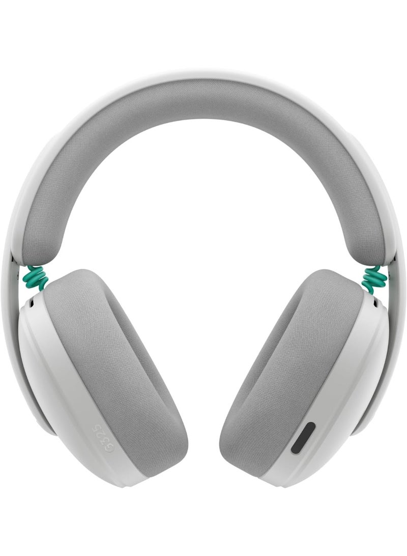 Logitech G G325 LIGHTSPEED Wireless Bluetooth Gaming Headset, All-Day Comfort, Built-In Mic with Noise Reduction, 24-Bit Audio, 24+ Hr Battery Life, for PC, PlayStation, Switch, Mobile – White - Image 1