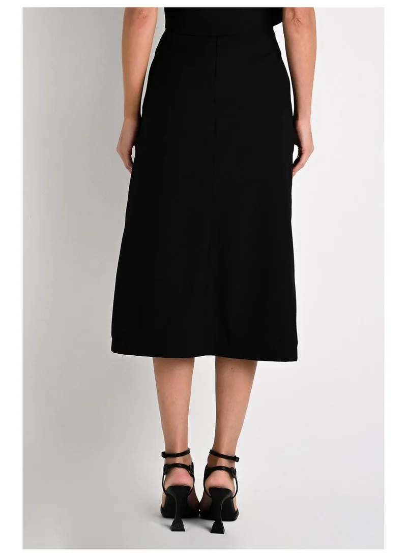 Carmen Steffens  Black Midi Flared Skirt for Women | Best Price UAE