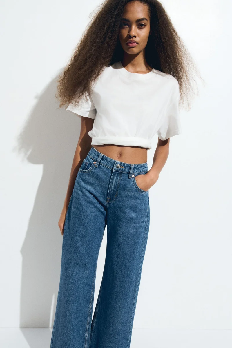 H&M Wide High Jeans