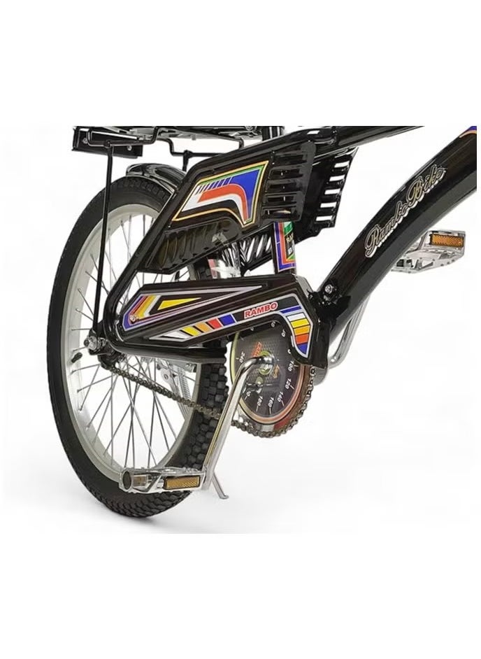 Rally Rambo Freestyle Kids Bike with 2 Seats, 16-Inch Size Rambo Bicycle indonesian Design with Adjustable Seat, Children Bicycle with Air Filled Wheels, Hand and Rear Brakes, For Ages 6+  - Image 5
