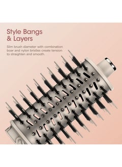 Shark Shark FlexStyle Round Hot Air Brush Attachment for Blow Dryers, Hair Styling Tool for Straight, Wavy, Curly, and Coily Hair, Stone  - Image 1