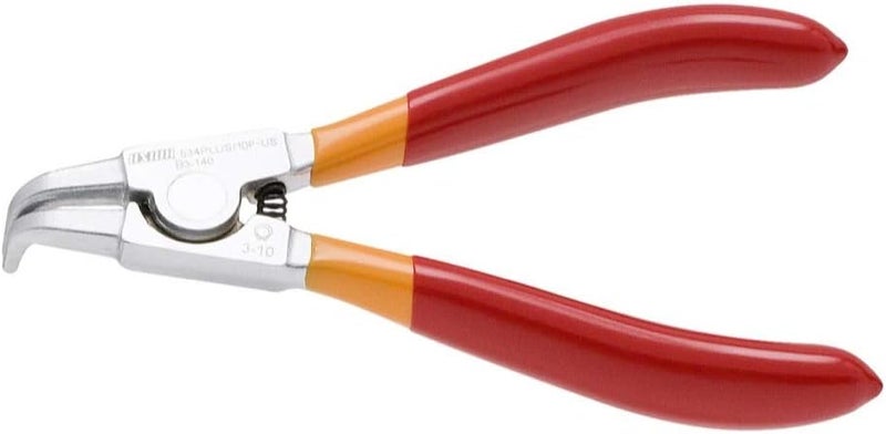 Unior External Lock Ring Pliers – Bent Nose Circlip Tool for Bike Workshop – 140 mm Length, 3–10 mm Range – Bicycle Maintenance Tool