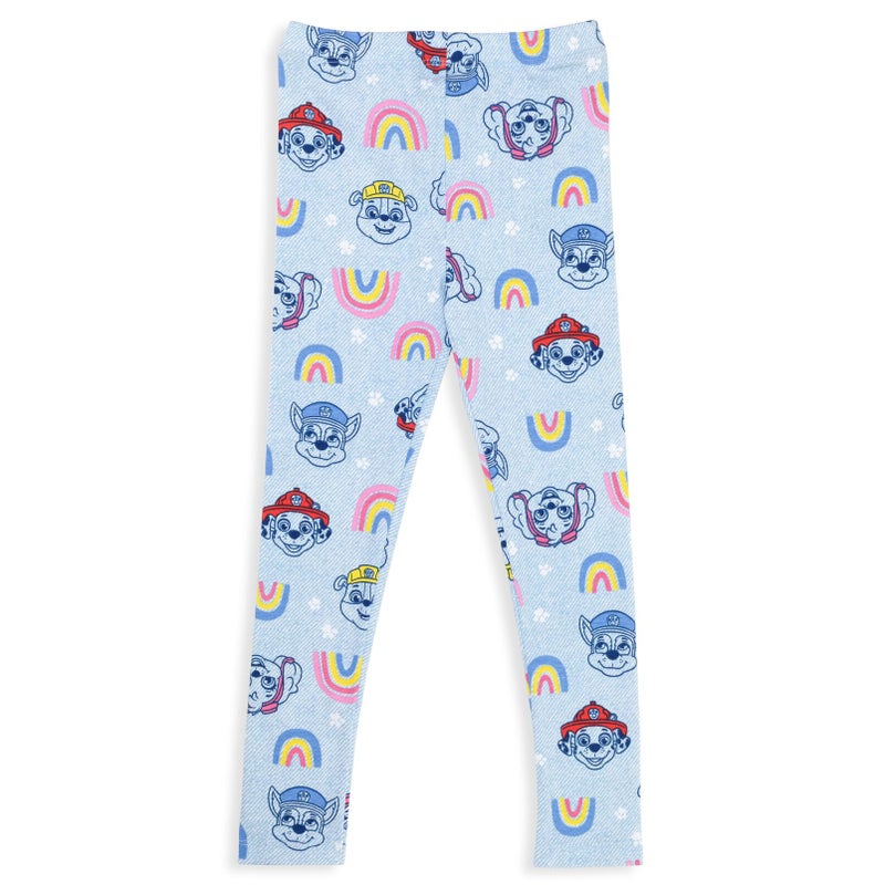 Paw Patrol Chase Rubble Skye Marshall Toddler Girls T-Shirt Legging Pink/Blue 4T - Image 3