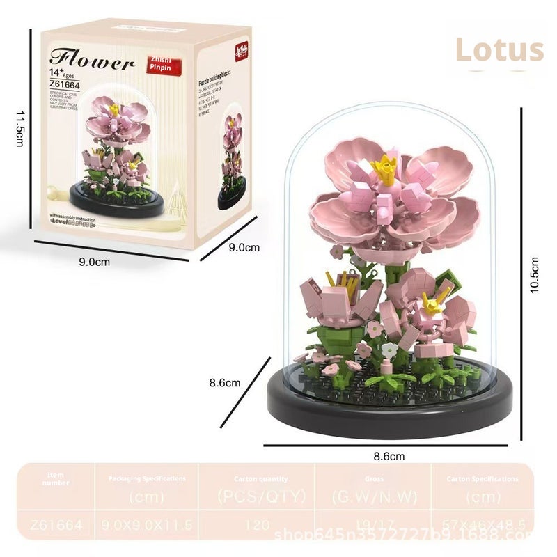 2026 New Compatible Floral Bouquet Building Blocks Set - Educational Toy Gift - Image 4