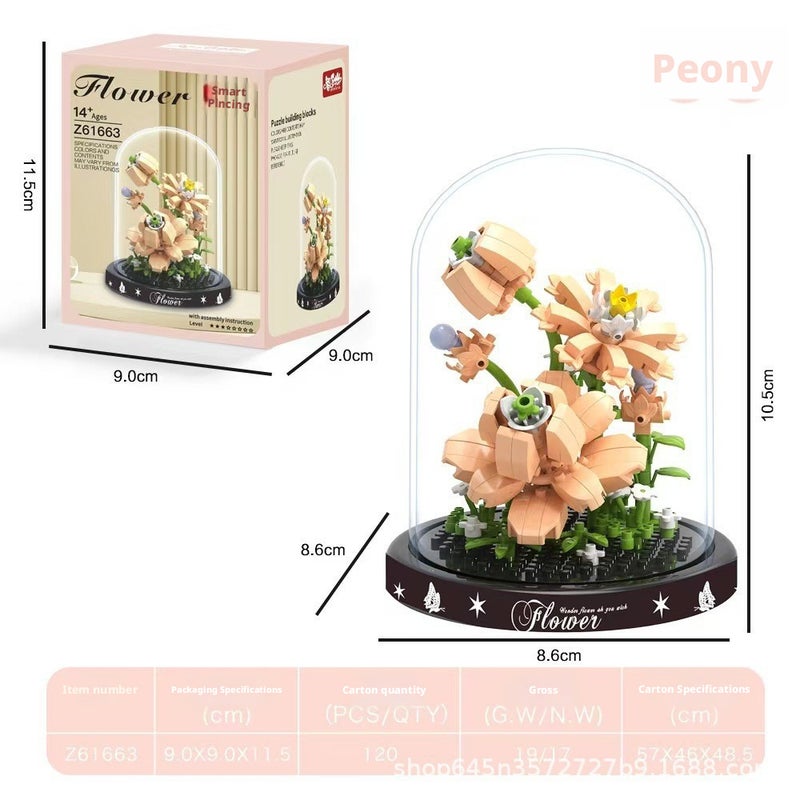 2026 New Compatible Floral Bouquet Building Blocks Set - Educational Toy Gift - Image 3