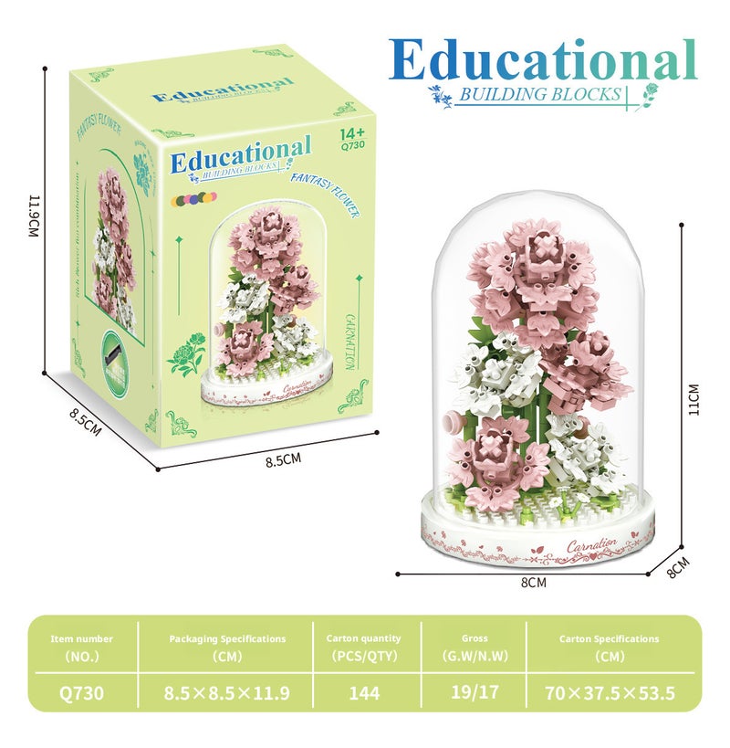 2026 New Compatible Floral Bouquet Building Blocks Set - Educational Toy Gift - Image 5