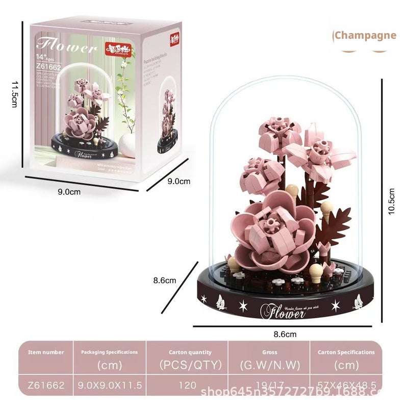 2026 New Compatible Floral Bouquet Building Blocks Set - Educational Toy Gift - Image 2