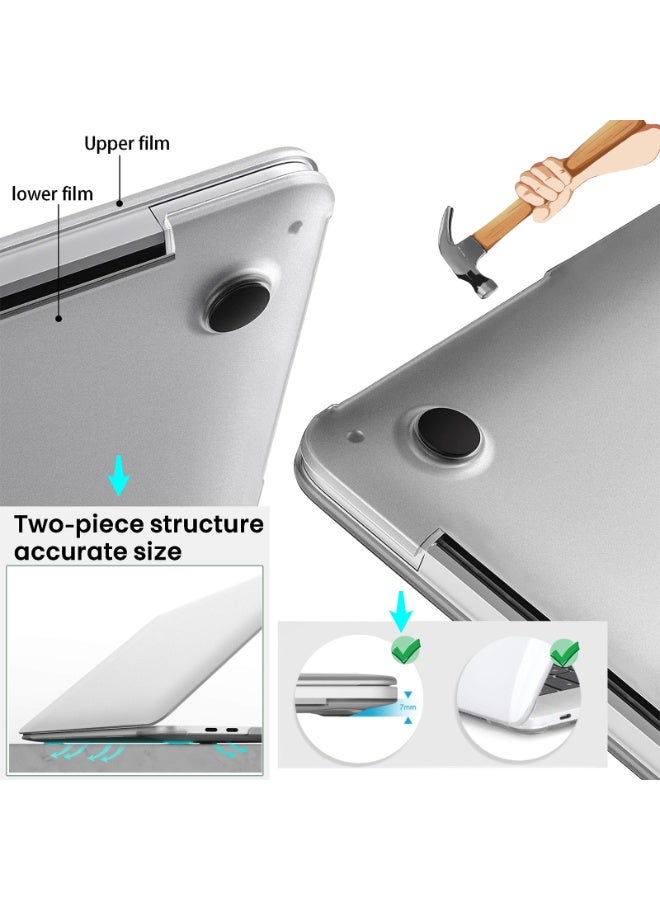 سانموجيد حافظة SANMUGEED متوافقة مع حافظة MacBook Pro مقاس 15 بوصة إصدار 2019 2018 2017 2016 A1990 A1707 مع شريط اللمس، غطاء بلاستيكي صلب الغلاف - Image 3