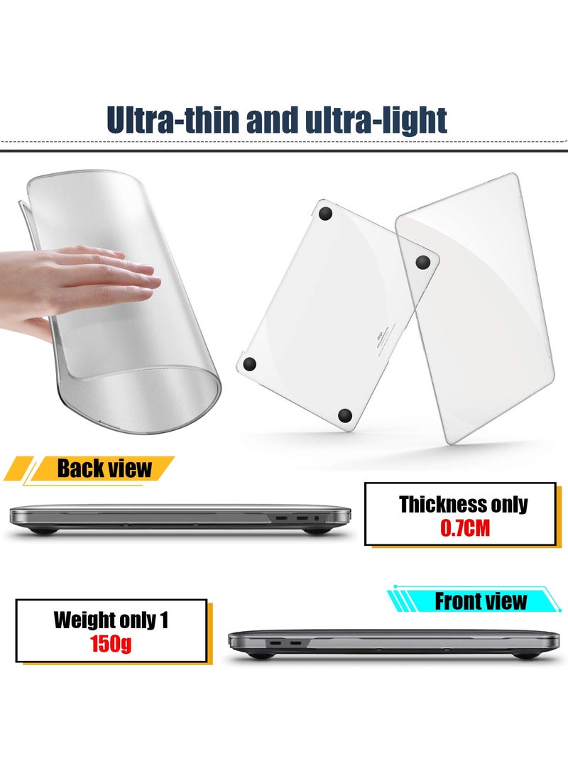 SANMUGEED - SANMUGEED Compatible with MacBook Pro 15 inch Case 2019 2018 2017 2016 Release A1990 A1707 with Touch Bar, Plastic Hard Shell Case Cover - Image 1