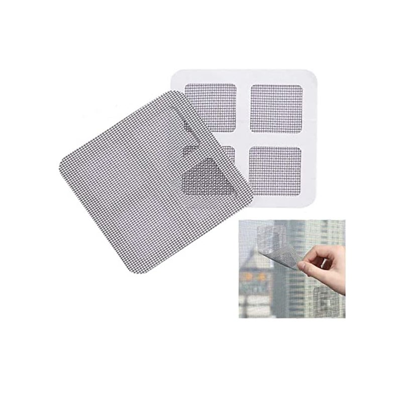 SOLARAE 12 Pack Window and Door Screen Repair Kit Fiberglass Screen Repair Patches, Strong Adhesive Screen Repair Stickers Mesh Film Ideal for Fixing Small Holes and Tears, 4" x 4" - Image 5