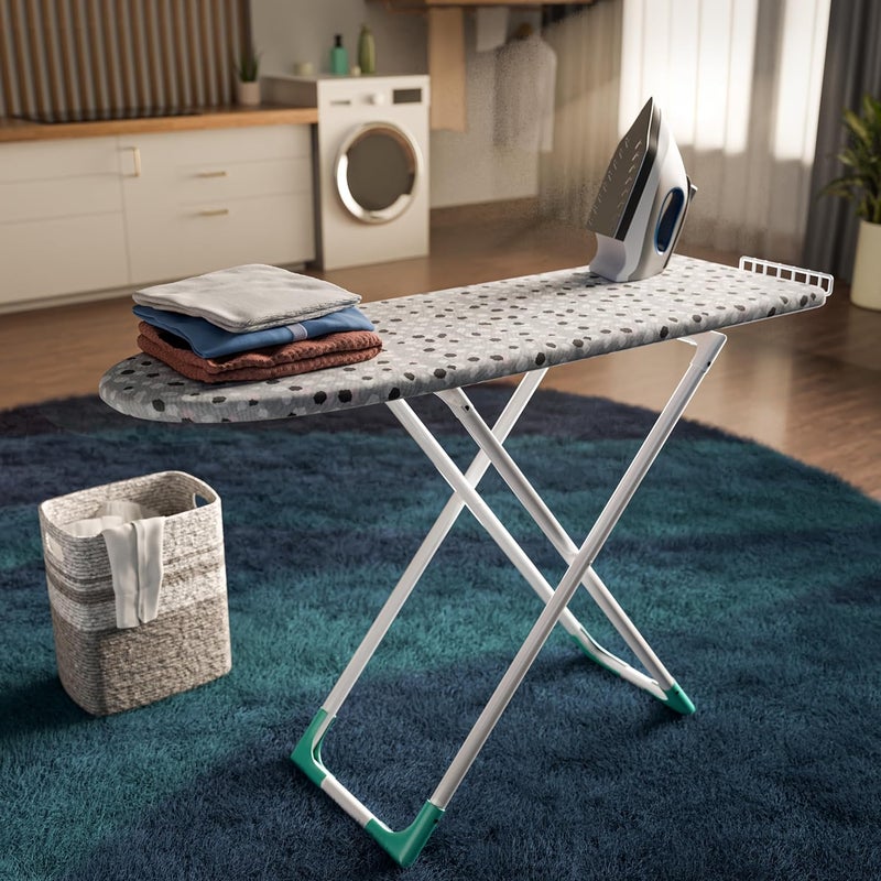 Happer Happer Premium Wooden Ironing BoardTable with Iron Holder Foldable Adjustable Deluxe Plus 116 x 40 cm  - Image 1