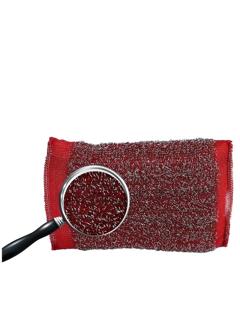 2PCS Heavy-Duty Stainless Steel Wire Scrubbers - Rust, Burn, and Grease Remover  - Image 3