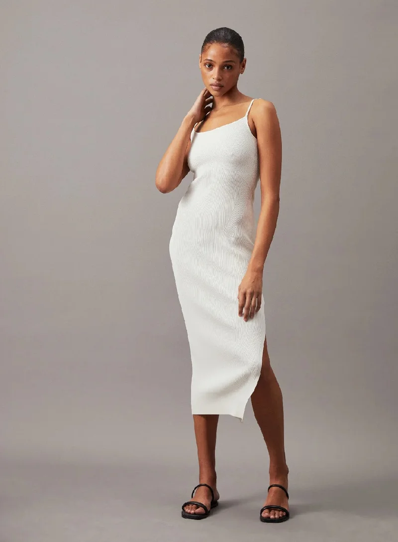 Calvin Klein Jeans Sculpted Knit Midi Dress