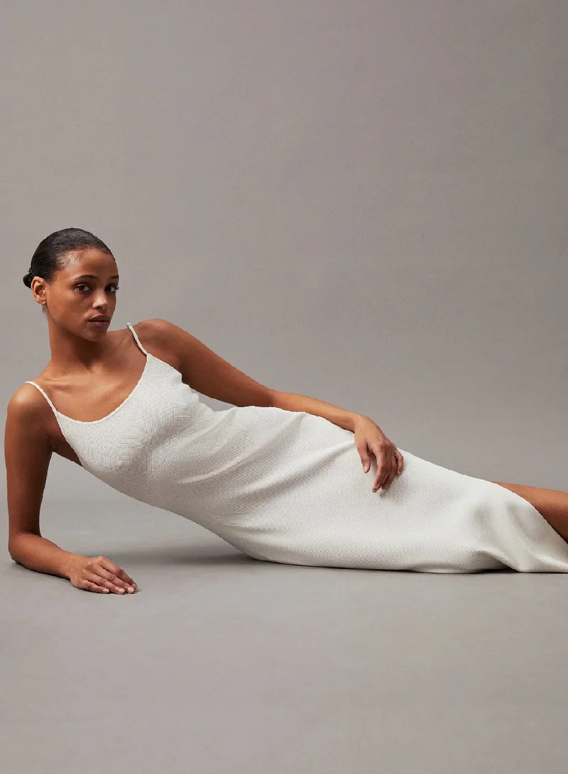Calvin Klein Jeans Sculpted Knit Midi Dress