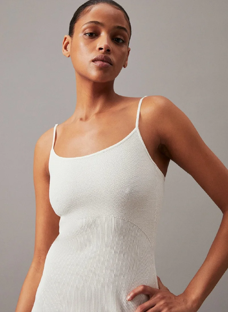 Calvin Klein Jeans Sculpted Knit Midi Dress