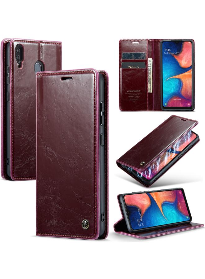 The Bros Case For Samsung Galaxy A20／A30／M10S 003 Crazy Horse Texture Leather Phone Case