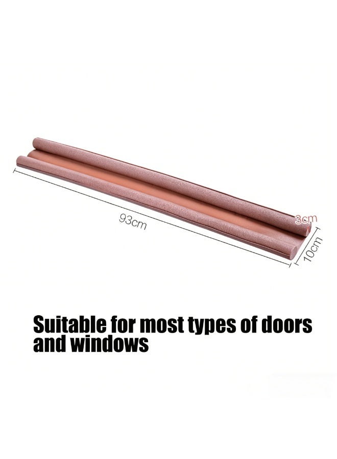 Door Draft Stopper, 95cm Under Door Seal, Door Sweep for Exterior & Interior Doors, Door Bottom Draft Blocker Dust and Noise Insulation, Under Door Stopper Sweep,Weather Stripping Soundproof Bottom - Image 2