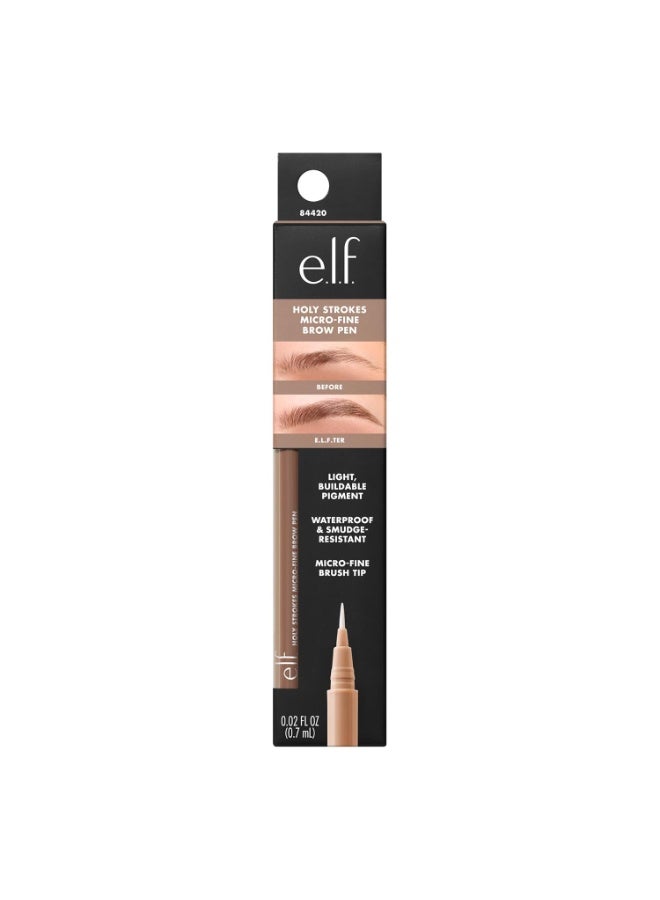 elf e.l.f. Holy Strokes Micro-Fine Brow Pen, for a Natural Look, Long-Lasting Eyebrow Pencil, Waterproof & Smudge-Resistant, Vegan & Cruelty-Free, Blonde - Image 2
